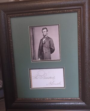 President Abraham Lincoln autograph