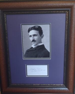 Nikola Testla autograph