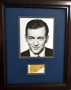 Bobby Darin autograph on back of comic cover