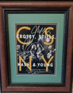 Crosby, Stills, Nash and Young autographed photo