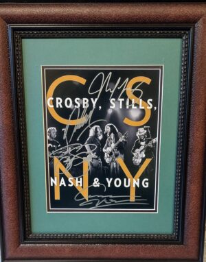 Crosby, Stills, Nash and Young autographed photo