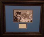 Sir Edmund Hillary autograph