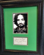 Charles Manson autograph and hand writing