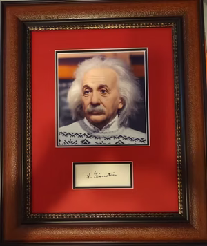 Albert Einstein autograph