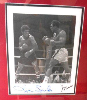 Mohammad Ali and Spinx autographed photo