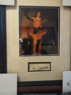 Davy Crockett autograph