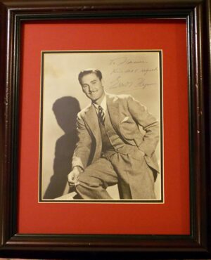 Errol Flynn autograph