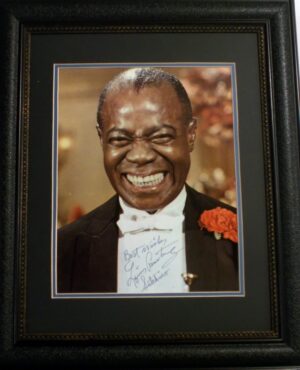 Louis 'Satchmo" Armstrong autographed photo