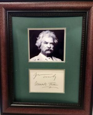 Mark Twain autograph