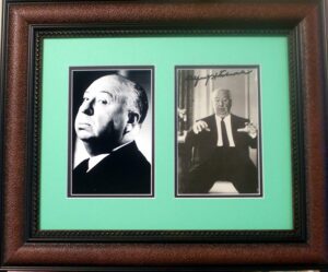 Alfred Hitchcock autograph photo