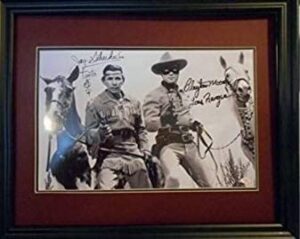 Lone Ranger and Tonto autograhed photo
