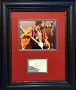 Jimi Hendrix signed photo page