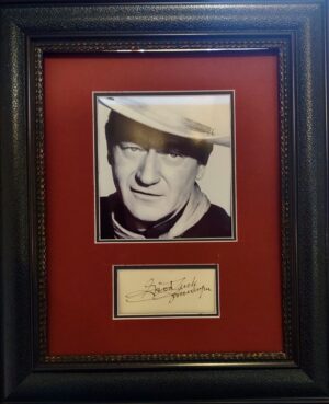 John Wayne autograph