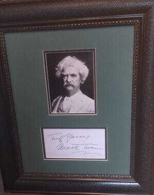 Mark Twain autograph