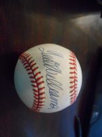 Ted Williams autographed baseball