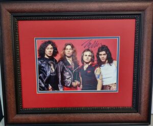 Van Halen autographed photo