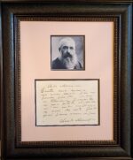 Claude Monet hand written note
