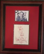 Walt Disney Donald Duck autographed drawing