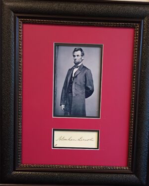 President Abraham Lincoln autograph