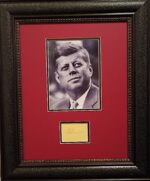 President John F Kennedy autograph