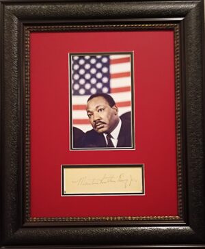 Dr. Martin Luther King Jr. autograph