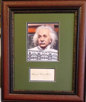 Albert Einstein autograph