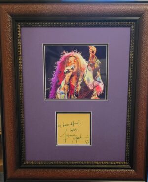 Janis Joplin Autograph