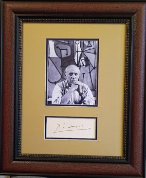 Pablo Picasso autograph