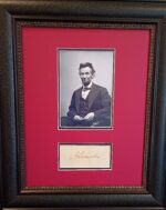 President Abraham Lincoln autograph