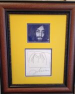 John Lennon autograph and sketch