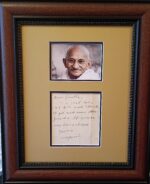 Mohandas Gandhi handwritten letter in English